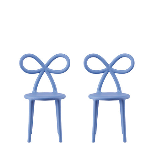 Qeeboo Ribbon baby chair lichtblauw set van 2