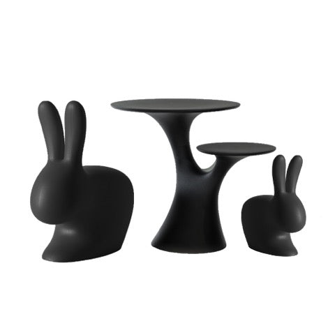 Qeeboo Tree en Rabbits tafel zwart
