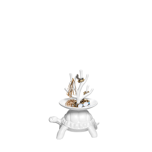 Qeeboo turtle XS sieradenboompje wit