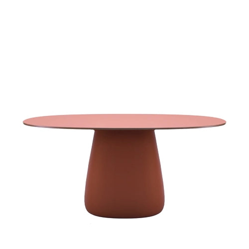 Qeeboo Cobble tafel HPL 160cm terracotta