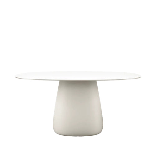 Qeeboo Cobble tafel HPL 160cm wit