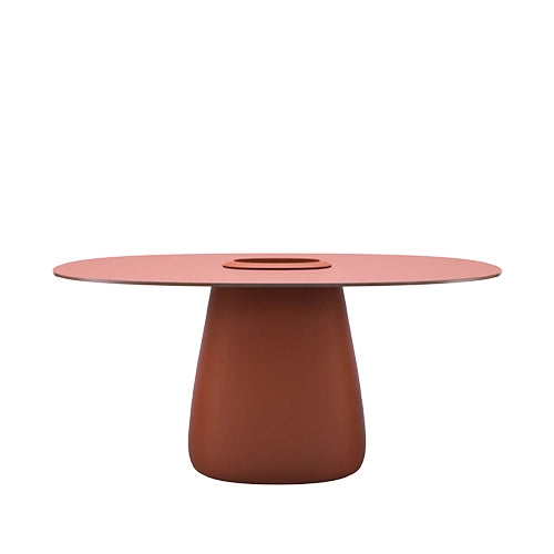 qeeboo cobble tafel hpl bucket terracotta
