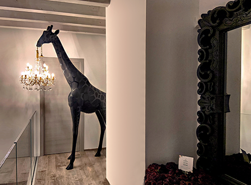 qeeboo giraffe lamp 265cm zwart