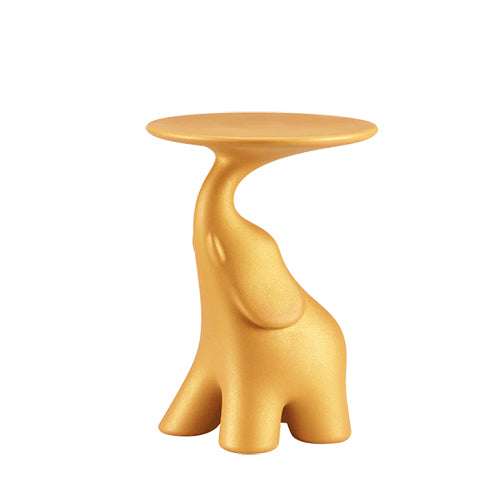 Qeeboo Pako mango bijzettafel glitter geel