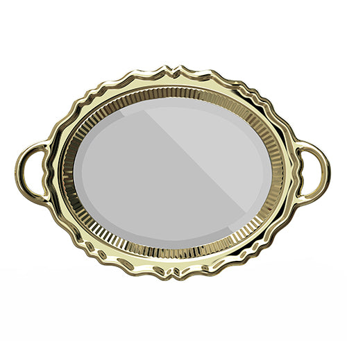 Qeeboo plateu mirror spiegel goud kleurig