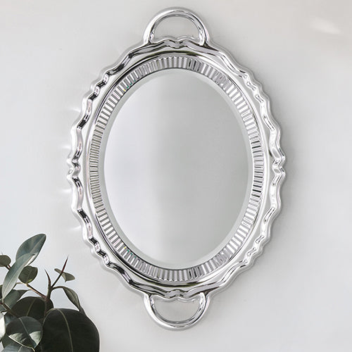 Qeeboo Plateu mirror zilver