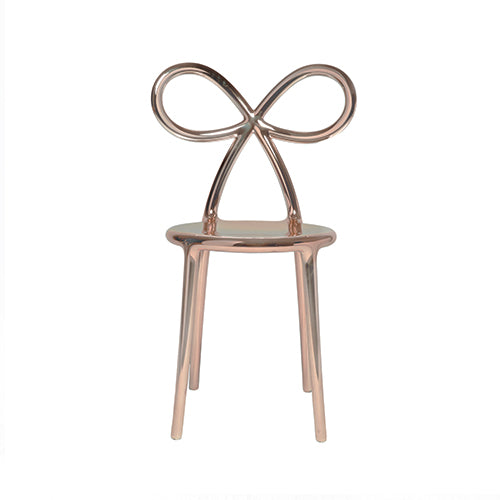 Qeeboo Ribbon Chair Metal finish roségoud