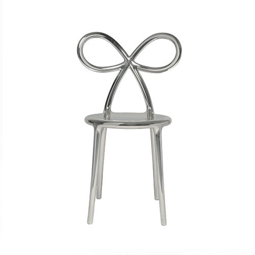 Qeeboo Ribbon Chair Metal finish zilver