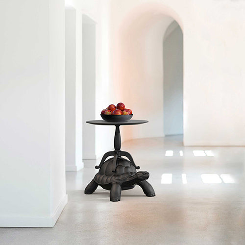 qeeboo turtle bijzettafel zwart