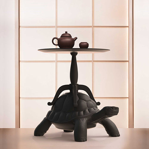 qeeboo turtle bijzettafel zwart
