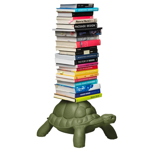 Qeeboo Turtle boekenstandaard groen