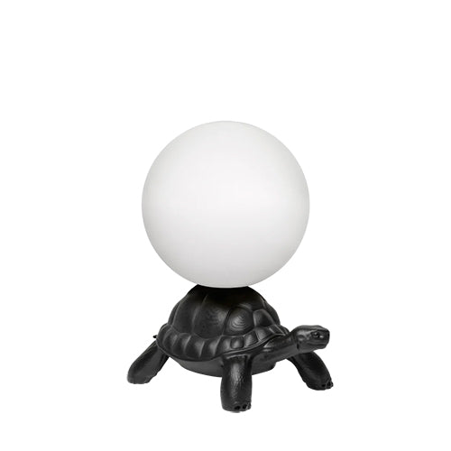 Qeeboo turtle lamp zwart