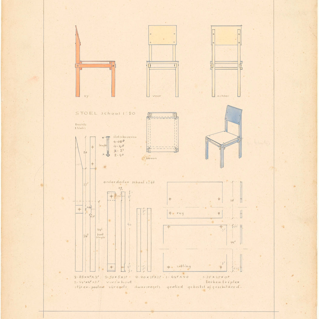 Pastoe Militair stool sfeer