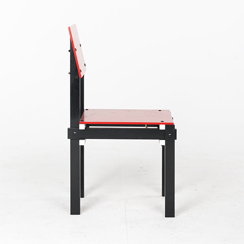 Pastoe Rietveld Militaire stoel Rood zwart