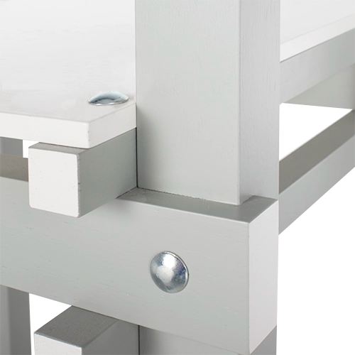 Lensvelt Rietveld Militaire stoel wit grijs