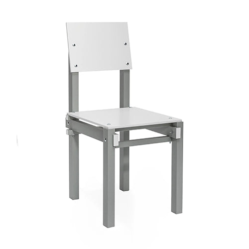Pastoe rietveld militair stoel wit grijs