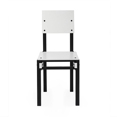Pastoe rietveld militair stoel wit zwart