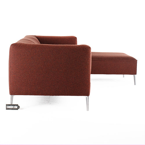 Moooi SSG hoekbank bordeaux rood