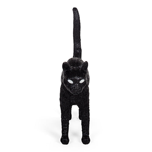 seletti cat lamp zwart
