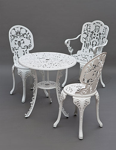 Seletti Industry set tafel en stoelen wit