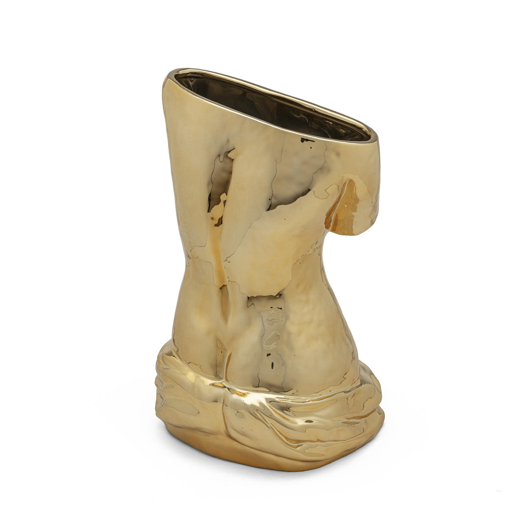 Seletti Milo vaas goud kleur