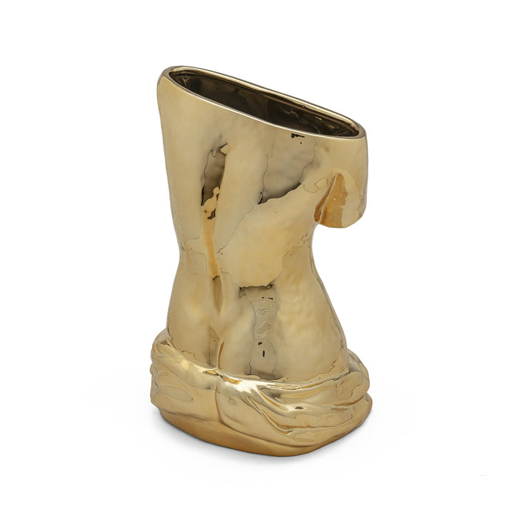 Seletti Milo vaas goud kleur