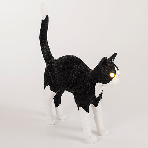 seletti cat lamp zwart wit