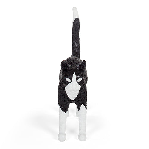 seletti cat lamp zwart wit