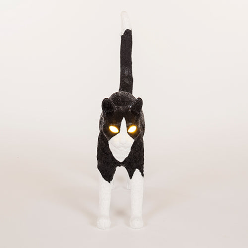 seletti cat lamp wit zwart