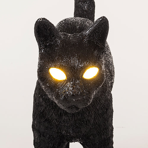 seletti cat lamp zwart