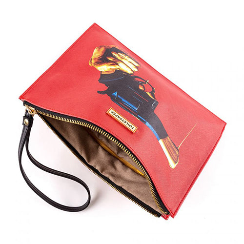 seletti clutch revolver rood