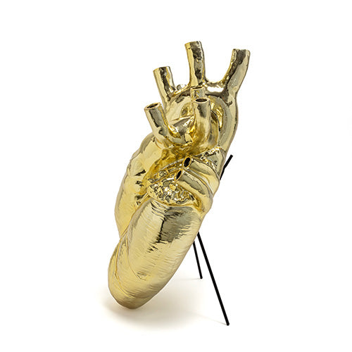 Seletti hart vaas giant goud