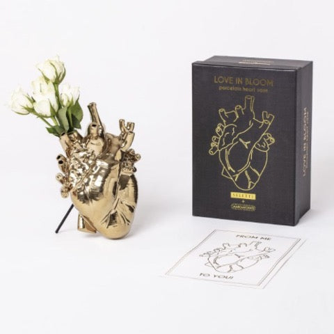seletti hart vaas goud kleur