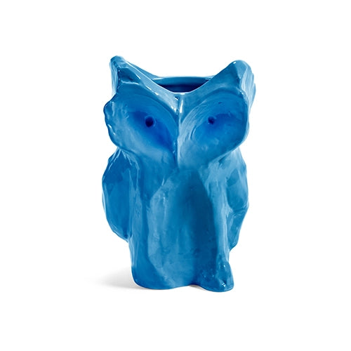 Serax uil vaas blauw