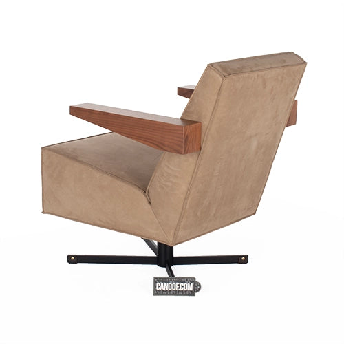 Spectrum Press Room Chair bruin suede
