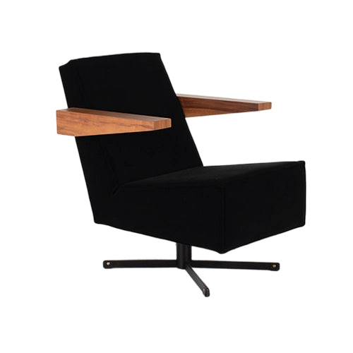 Spectrum Press Room chair zwart velours