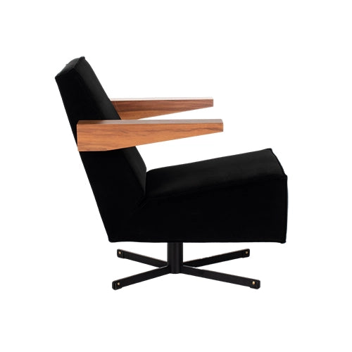 Spectrum Press Room chair zwart velours