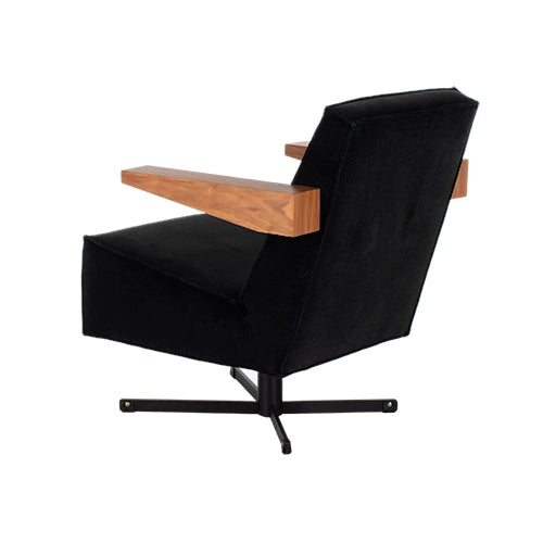 Spectrum Press Room chair zwart velours