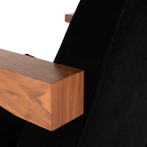 Spectrum Press Room chair zwart velours