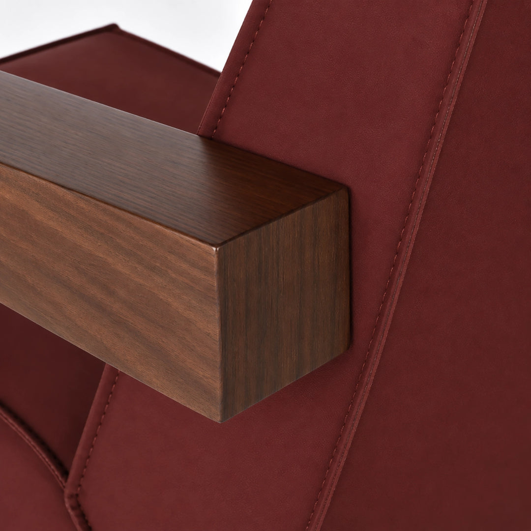Spectrum Press room chair roestbruin leder