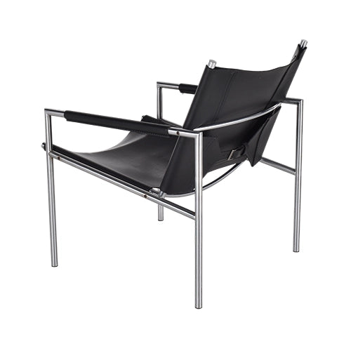 Spectrum SZ02 fauteuil zwart leder vintage