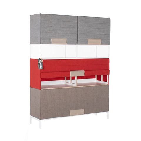 Spectrum Stuff kast rood/grijs/taupe