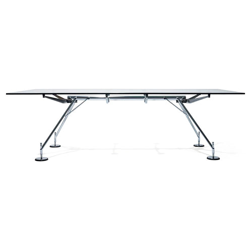 Tecno nomos tafel glas chroom