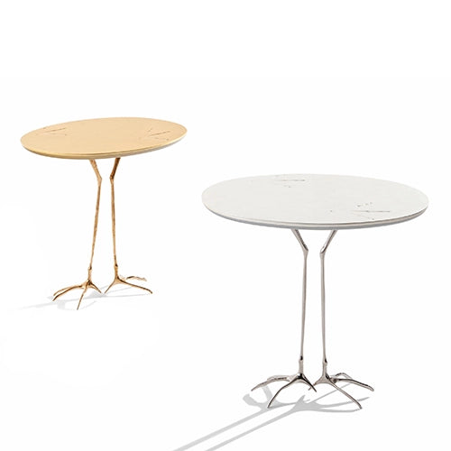 Cassina Traccia bijzettafel goud en wit