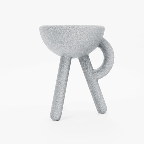 Werkwaardig Tubby stool grijs