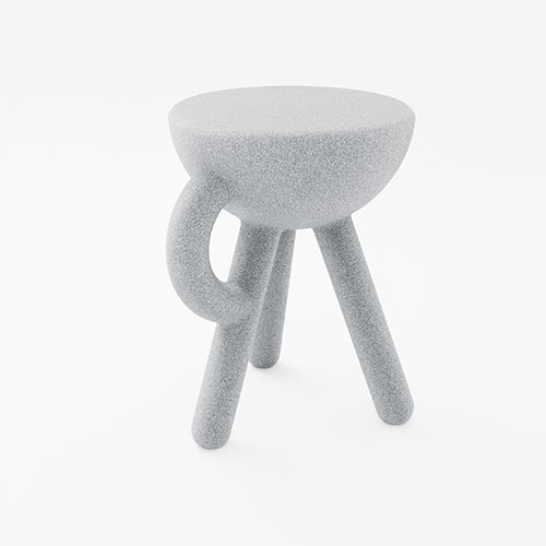 Werkwaardig Tubby stool grijs