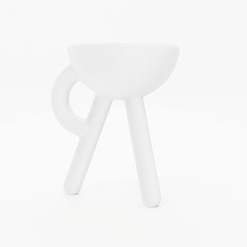 Werkwaardig Tubby stool wit