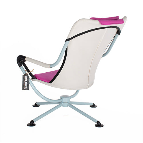 Vitra Waver chair wit blauw paars