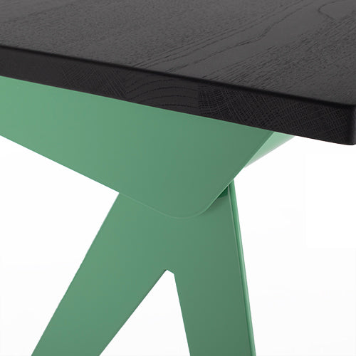 Vitra Compas Direction bureau donker eikenhout groen