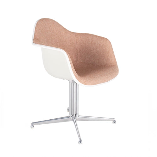 Vitra DAL beige/gepolijst kuipstoel roze